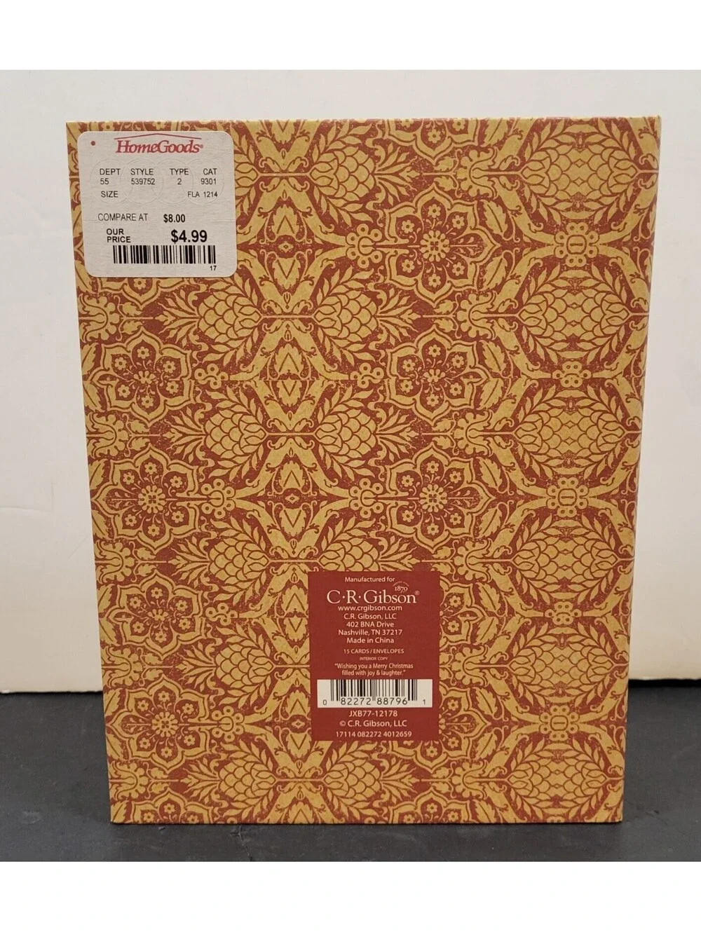 Assorted Stationery, Greeting Cards, Keepsake Boxes, Caspari Large Floral Cards